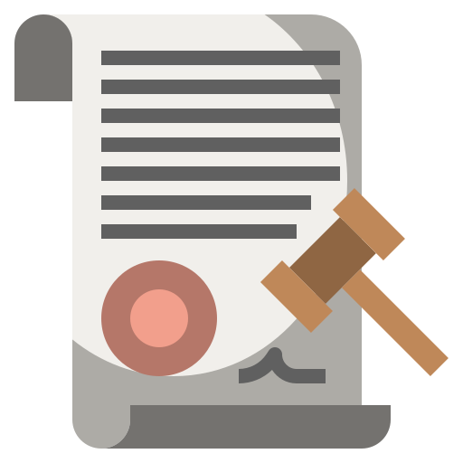 Contract and judges hammer